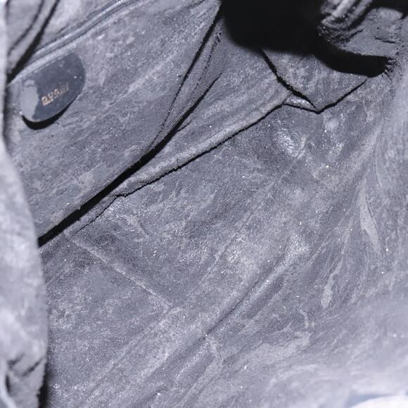 GUCCI Bamboo Hand Bag Leather Black Gold 001 1781 001 1781 - Picture 16 of 16